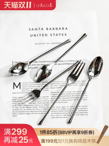 Onlycook Food Grade 18-10 Stainless Steel Fruit Fork Spoon Dessert Korean Style Sweetware Cutlery Fruit Sign Fork Spoon