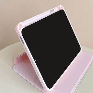 เคสiPadหมุน 360° Air5 Gen9 Cute Cat ช่องใส่ปากกาขวา Acrylic เคส ipad Pro 11 2024 gen10 air4 air3 mini6 air6 mini7 Air7 Gen11