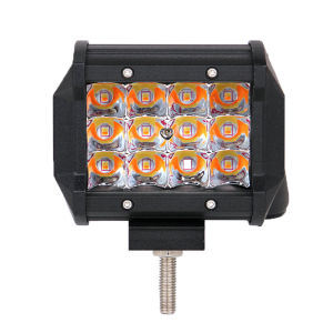 4 Inch LED Light Bar 12V 4 Work Light Bar LED Driving Lamp Dual Color Motorcycle Headlamp for Off Road Use Truck ATV SUV 4x4