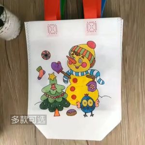 TAIYO DIY Coloring Bag Painting Tas Spunbond 2 Sisi Mewarnai Edukasi Prakarya Kreatif