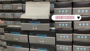 Black Mask inner White 50pcs Face Mask 3ply Disposable Mask Softy