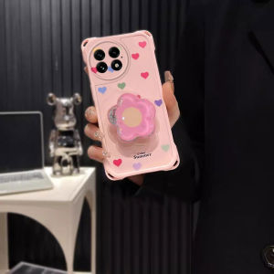 Colorful Heart Shaped Silicone Phone Case for OnePlus 13T 13 ACE5PRO ACE3PRO ACE2V Womens Edition Full Cover with Lanyard