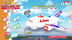 Mainan Anak Pesawat Airline Airbus BP 76 - Pesawat Airline Bisa Berjalan Lampu dan Suara