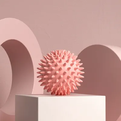1 durable PVC prick massage ball - fascia ball muscle relaxation massage yoga fitness foot massage ball