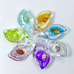 20 Mặt Dây Chuyền Acrylic Phát Sáng Trong Bóng Tối Hình Vỏ Ốc Và Vỏ Sò Nhiều Màu Sắc Có Họa Tiết Đại Dương Làm Từ Nhựa Resin Dùng Để Làm Thủ Công