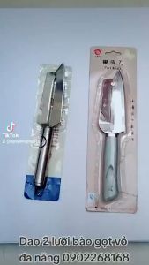 Dao 2 lưỡi bào rau củ đa năng hàng nội địa Trung Quốc siêu sắc bén dùng bền theo năm tháng - Ademo