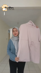 Hijab Rompi Serut Outer Olahraga
