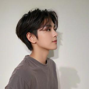 Japanese and Korean wigs Mens short straight hair Handsome and realistic short hair Medium bangs Chemical fiber wig Headgear