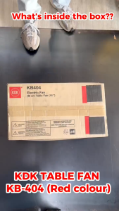 KDK KB404 (40CM/16") TABLE FAN SILVER BLUE/BEIGE/FLAME RED 3 BLADE SIRIM CERTIFIED. [READY STOCK]