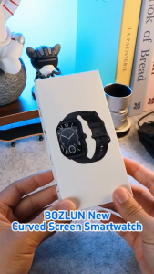 SKMEI x BOZLUN Curve Smart Watch 2.01 inch Full Screen Bluetooth Call Sleep Monitoring Heart Rate Blood Oxygen and Gaming Multi-function Fitness Music Sport Modes Watch Android IOS