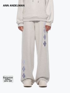 ANN ANDELMAN | Diamond Pattern Sweatshirt and Pants Set