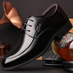 Business Formal Soft Leather round Toe Breathable Casual Shoes Mens Shoes Comfortable Soft Sole Versatile Leather Shoes