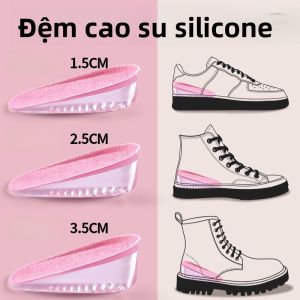 XIANZHAO | Miếng lót giày tăng chiều cao thoải mái cho nữ Miếng lót giày tăng chiều cao không thể nhìn thấy cho nam Giày đế bằng cao su chống trượt Miếng lót giày bằng cao su chống trượt