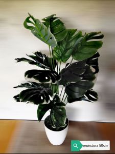 artificial plant pokok hiasan for Home decoration /50Cm keladi /Monstera