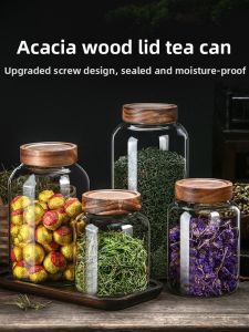 CRISTALGLASS | Transparent Glass Tea and Herbs Storage Jar