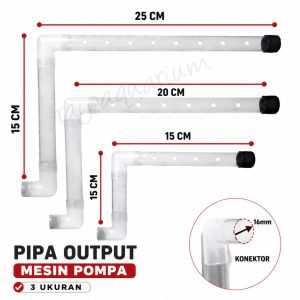 Pipa Output Pompa Filter Aquarium