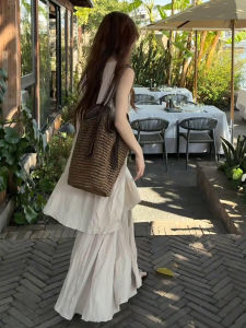 LIRUSHAN | Sleeveless Vest Dress for Women Summer Korean Style Elegant Long Dress