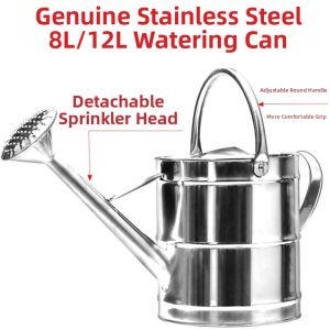 MEISITEKEKE | Stainless Steel Watering Can For Plants And Vegetables