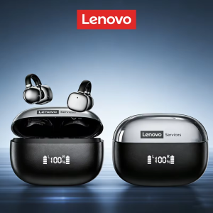 Lenovo | Lenovo Open Ear Wireless Earbuds Bluetooth 6.0 Comfort Clip On Gaming Sports Earphones LED Digital Power Display RS119 Pro