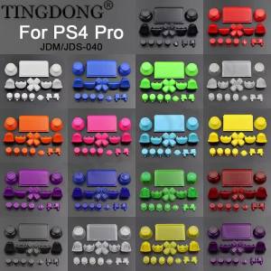 1Set Replacement Complete Joystick D-Pad Arrow Keys R1 L1 R2 L2 ABXY Buttons JDS-040 JDM-040 For PS4 Pro Slim Controller Parts