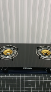 KASHIWA เตาแก๊ส หน้ากระจกหัวคู่ รุ่น x-2200 เตาแก๊ส เตาแก๊สหัวคู่ เตาแก๊สหน้ากระจก เตาแก๊สหัวฟู่