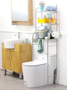 Kệ Để Đồ Sau Bồn Cầu INOX 3 Tầng