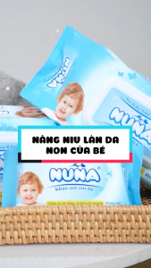 Combo 3 Bao Khăn Giấy Ướt Em Bé Không Mùi Nuna 100 miếng/bao