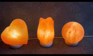 SALT LAMP BASE WITH BULB (4 inch)