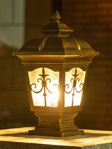 Solar Wall Lamp Outdoor Gate Pillar Lamp Garden House Courtyard Square Pillar Courtyard Wall Lamp Outdoor Pillar Lamp