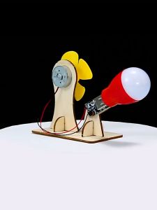 1set Mainan Edukasi Generator Bohlam Mainan Edukasi Science Kayu Mainan Sains Anak