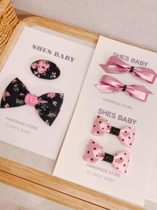 Full Coverage Cloth Edge Clip Baby Cherry Polka Dot Hair Accessories Girls Side Clip No Damage Hair Accessories for Infants