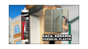 Lem Sealant Tabung Dextone Sealent Silicone Black White Clear Brown Gray Grey 300ml (ASAM) Multi Purpose