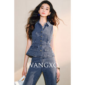 WANGXO | Bộ Đồ Denim Bền Cotton