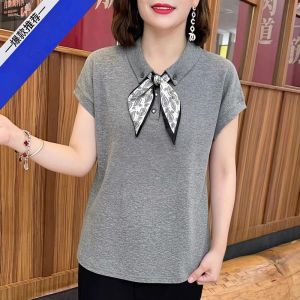 QIAOXIZI | Áo Thun Dáng Rộng Cổ Đẹp