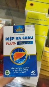 2 hộp Diệp Hạ Châu Plus Kingphar - Hỗ trợ bảo vệ gan  tăng cường chức năng gan  gann nhiễm mỡ - Hộp 40 viên