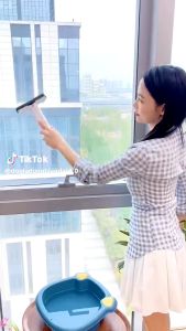 Cây Lau Nhà Thông Minh Tự Vắt Mini Chổi Lau Mini Lau Phòng Tắm Bàn Ăn Xe Hơi Bóp Tay Tiện Dụng Miếng Bông Bọt Biển