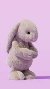 Bashful Red Love Heart Bunny (red heart) is soft and skin-friendly doll Valentines Day gift