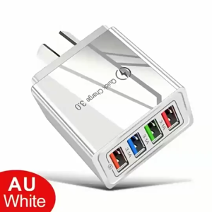 Fast Charging Adapter 4 USB Multiple Ports Phone Charger Adapter US Plug Fast Charger for android samsung galaxy xiaomi