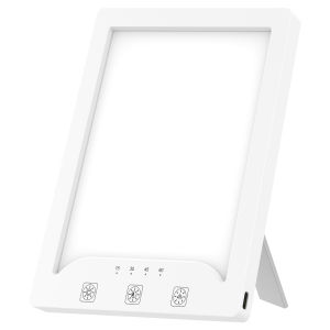 Light Therapy Lamp SAD Lamp 3000-6500K Square Sunlight Lamp with 3 Color Temperature 10 Brightness Levels 4 Timer Setting