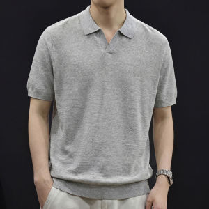 Breathable Ramie T-shirt Mandarin Collar Vintage Style