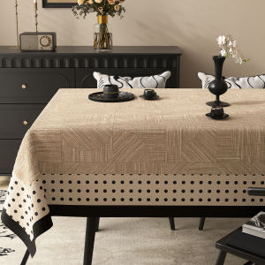 HOUGOUXIANG | Waterproof Oilproof Non-washable Luxury Green Tablecloth