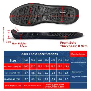 New Mens Rubber Bottom Bean Shoes Anti-slip Wear-resistant Cotton Shoe Sole Shoe Repairing Replacement Leather Shoe Sole