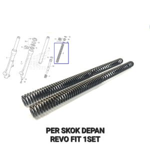Per Skok Depan Revo Fit (Harga Per Set Isi 2) - Peer Pir Ver Vir Dalam As Linggis Sok Sekok Shockbreaker Depan Honda Revo Fit S Fit X Panjang 296 cm