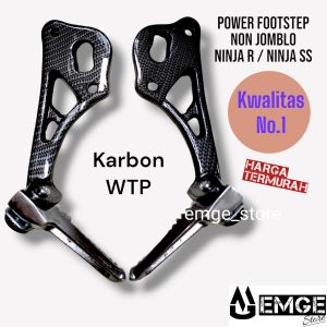 Footstep Postep Belakang Ninja R / Ninja SS Non Jomblo KARBON FORGED untuk Knalpot Cobra