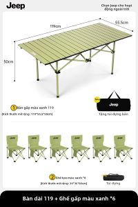 Jeep | Bộ Bàn Ghế Gập Dành Cho Trại Cắm Trại Picnic