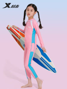 XTEP Kids One-Piece Swimsuit Quick Dry Sun Protection Swimwear for Girls Boys Medium to Large Childrens New 2025 Model