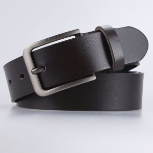 เข็มขัดธุรกิจลำลองแฟชั่นเข็มขัดหนังผู้ชายที่มีการออกแบบน้ำตก
