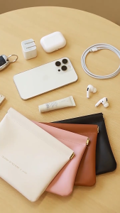 Portable Makeup Organizer Pouch Mini Cosmetic Bag Lipstick Earphones Cable Storage Toiletry Bag Coin Purse Travel Necessity Small Bag Organizer Compact Lightweight Daily Essential Cosmetic Pouch