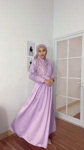 EMRAN BATIK - Batik Couple Pasangan Adeeva Gamis Brokat Satin Dress Kondangan Kemeja Panjang Baju Brismed Couple Pasangan Dress Kondangan Terbaru Wanita 2023