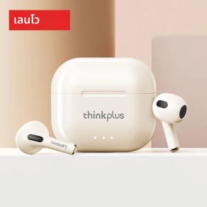 Lenovo LP40 Plus หูฟังบลูทูธชุดหูฟังไร้สายลดเสียงรบกวน230mAh หูฟังกีฬาสเตอริโอไฮไฟพร้อมไมโครโฟน